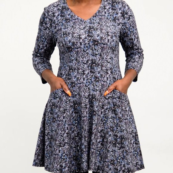 Blue Sky Clothing Wilma Tunic - Blue Space 3X - Picture 1 of 3